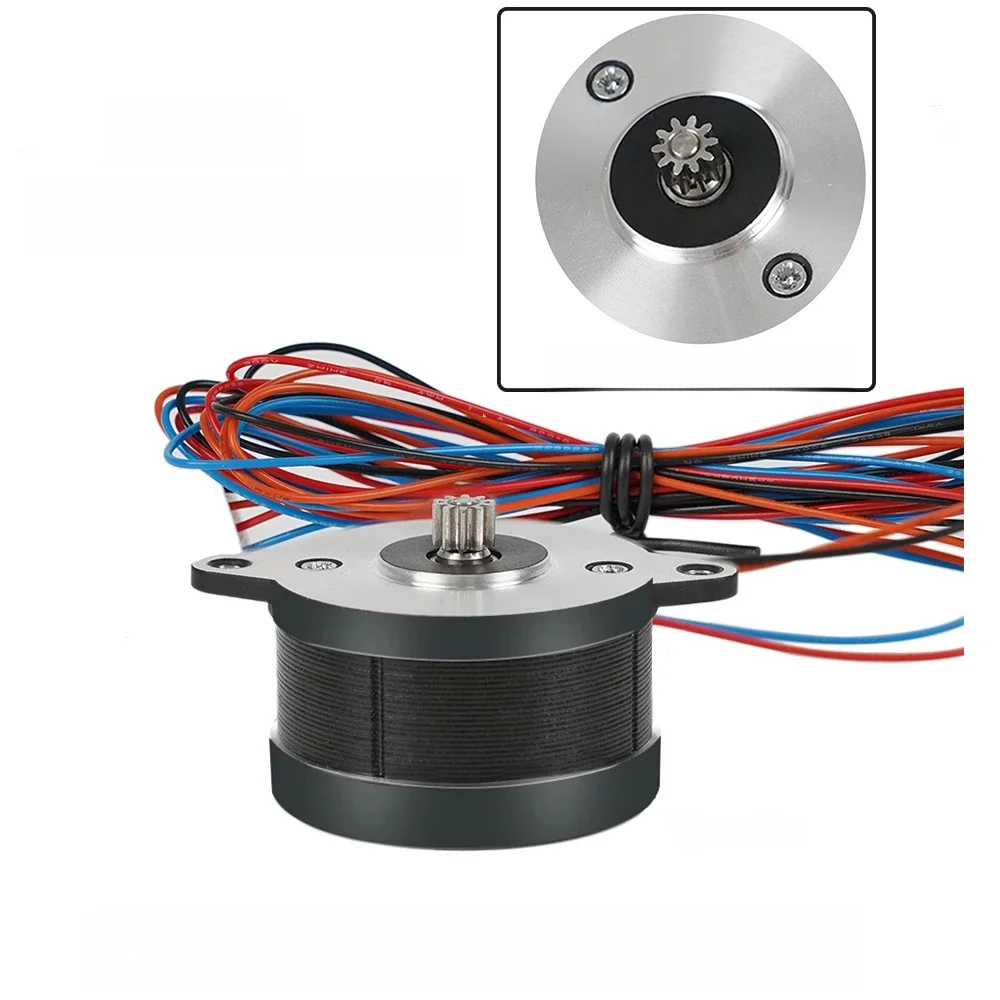 NEMA14 36mm Okrągły silnik pancake 36STH20-1004HG 4-odprowadzeniowy silnik krokowy do mini wytłaczarki Orbiter/Sherpa Voron 2.4 Ender 3 CR10 Część — zdjęcie produktu 7