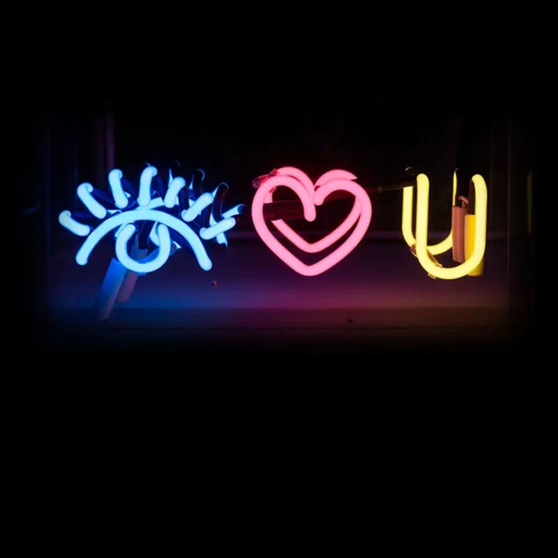 

Neon Sign Eye love you Neon Light Sign Home Bedroom Shop Decor Arcade Store Icon Light Handcraft Lamp Wall Decor Aesthetic Room