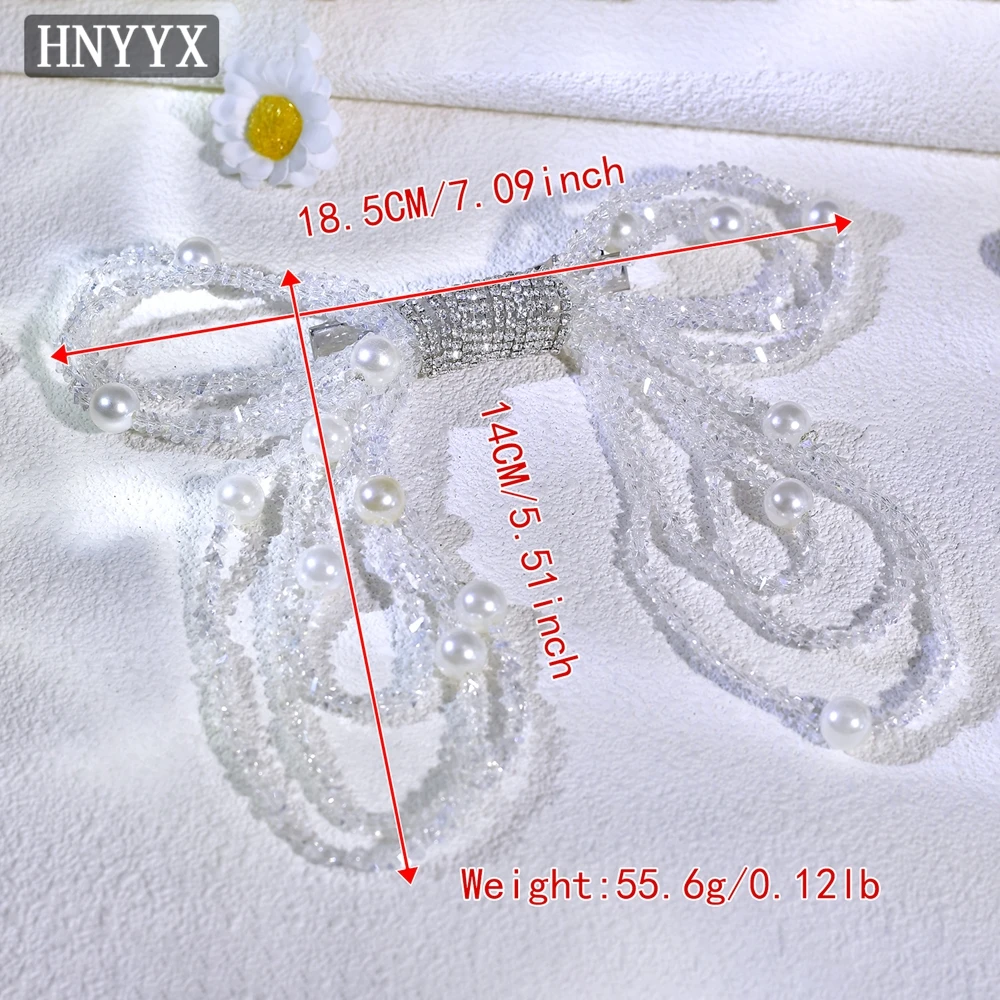 HNYYX-مشابك شعر نسائية مطرزة ، دبوس شعر للفتيات ، ملابس شعر جانبية ، مجوهرات الزفاف ، إكسسوارات شعر ، أنيقة ، لؤلؤ ، موضة ، A173
