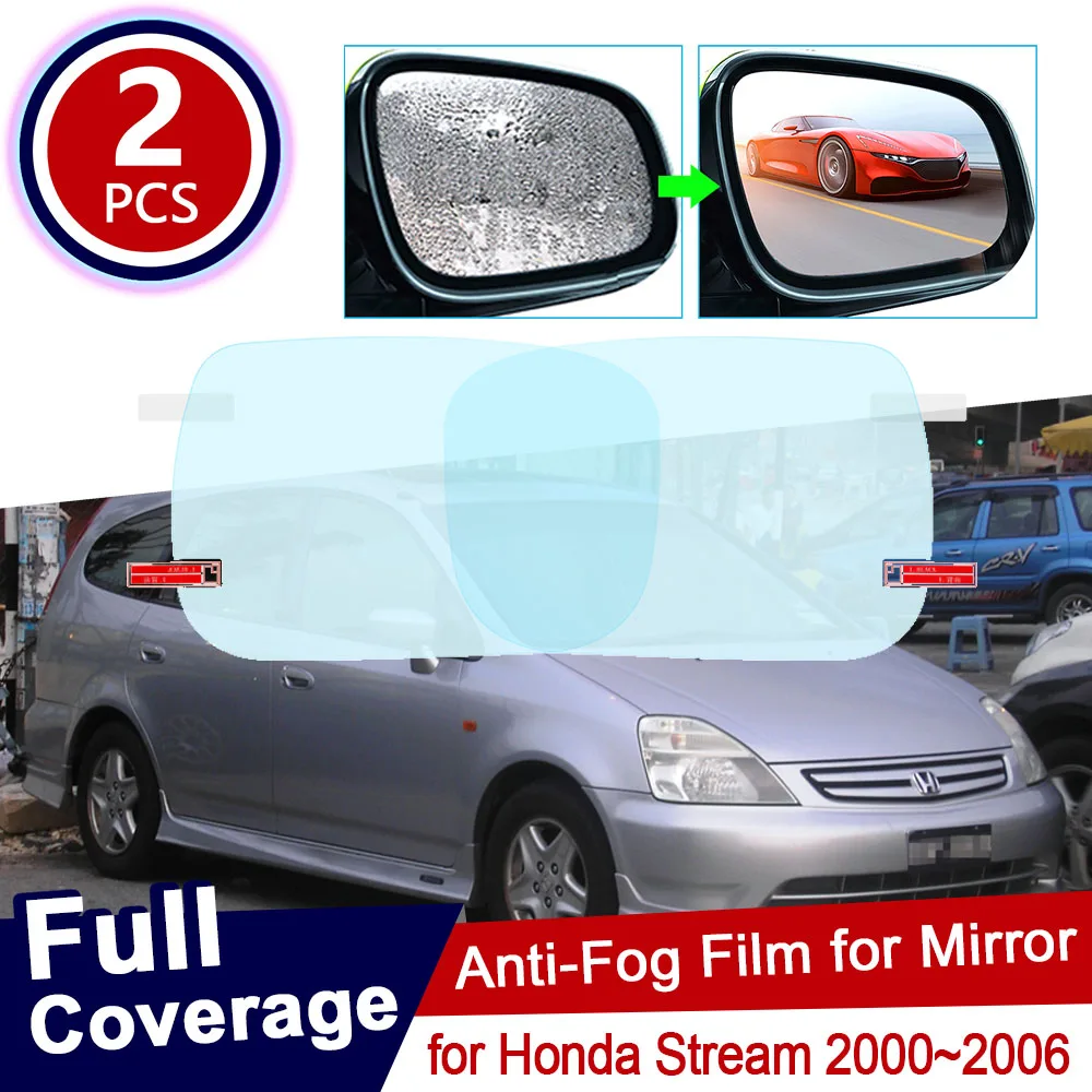 for Honda Stream 2000~2006 RN1 RN2 RN3 RN4 RN5 Rearview Mirror Protective Anti Fog Films Accessories Waterproof  2002 2003 2004