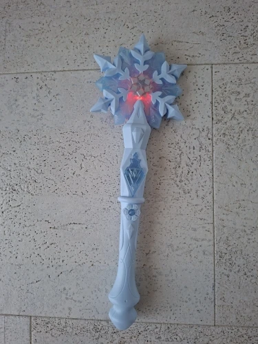 1pcs Children'S Magic Wand Toy For Daughter Christmas Birthday New Year'S Gift, Electric Luminous Music Princess Cane Xmas Dress photo review