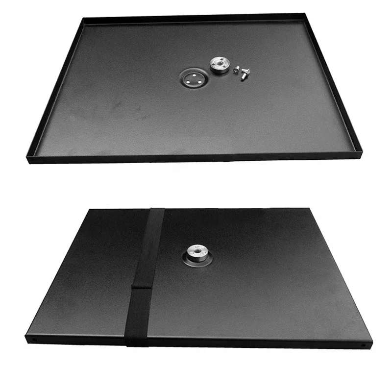 Taca metalowa T3-B do projektora, taca na głośnik 39x29cm ze śrubami 1/4 cala i 3/8 cala, części do majsterkowania, prostokątna płyta. — zdjęcie produktu 6