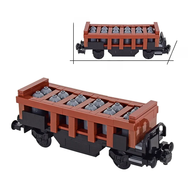 Moc Stad Technisch Idee Trein Basis Spoorweg Zwavelzuur Tanker Auto Voertuig Bouwstenen Kids Diy Speelgoed - afbeelding 2