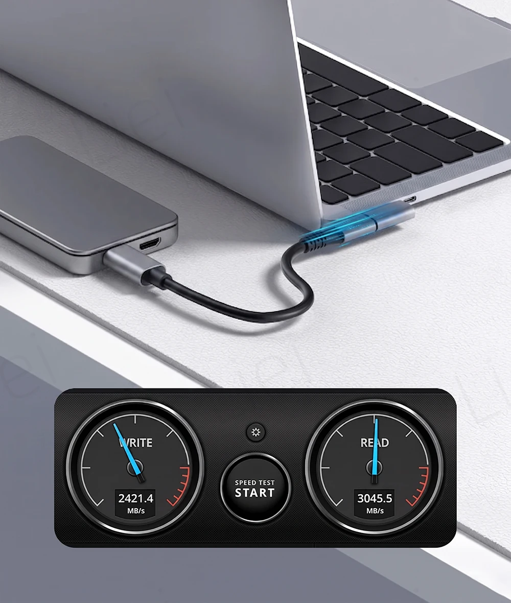 USB-C zu C Adapter 40Gbps 8K 60Hz USB-C Stecker auf Buchse 90-Grad-Winkelkonverter USB4 Adapter für Thunderbolt 4/3 MacBook Handy Tablet – Detail 6