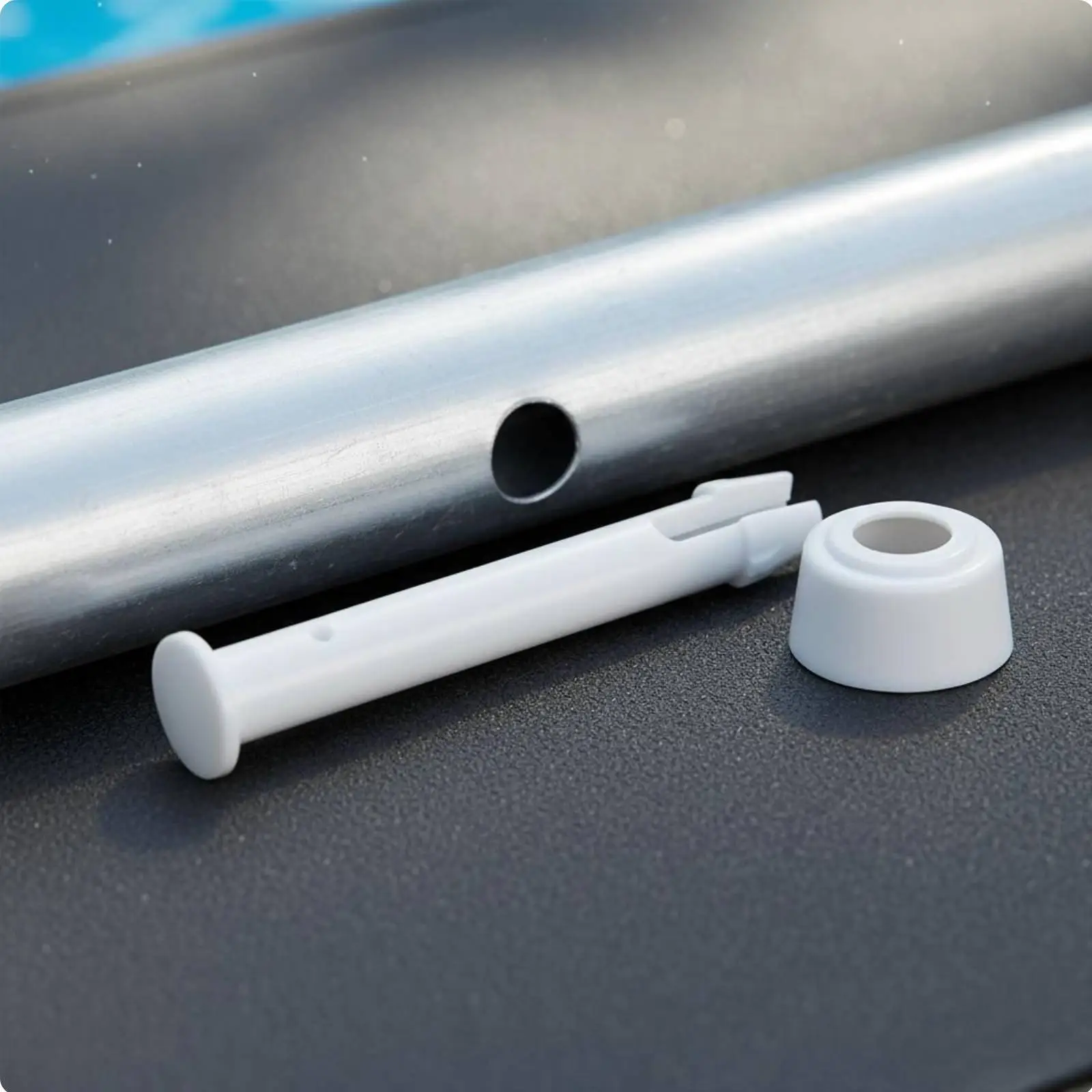 Replacement Plastic Pool Joint Pins with Rubber Seal for Intex Round Lock Set Connect Nail Insertion Swimming Pool Part