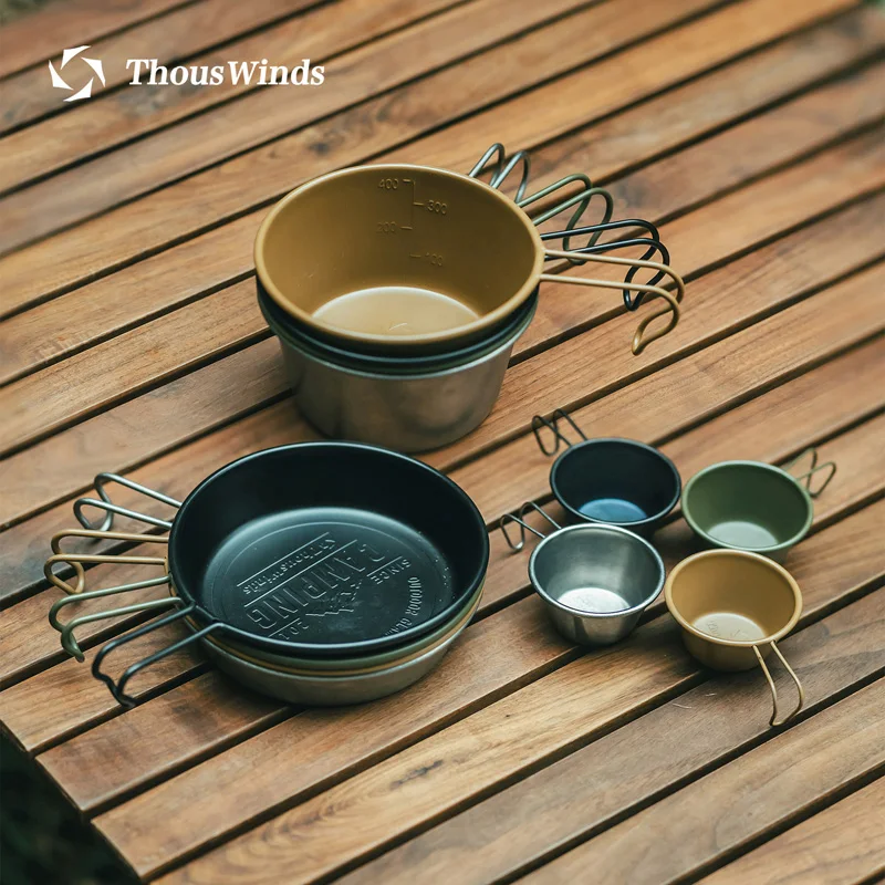

Thous Winds 40/280/450 мл Sierra Cup походная миска для приготовления пищи из нержавеющей стали уличная посуда для пеших прогулок, пикника, кемпинга