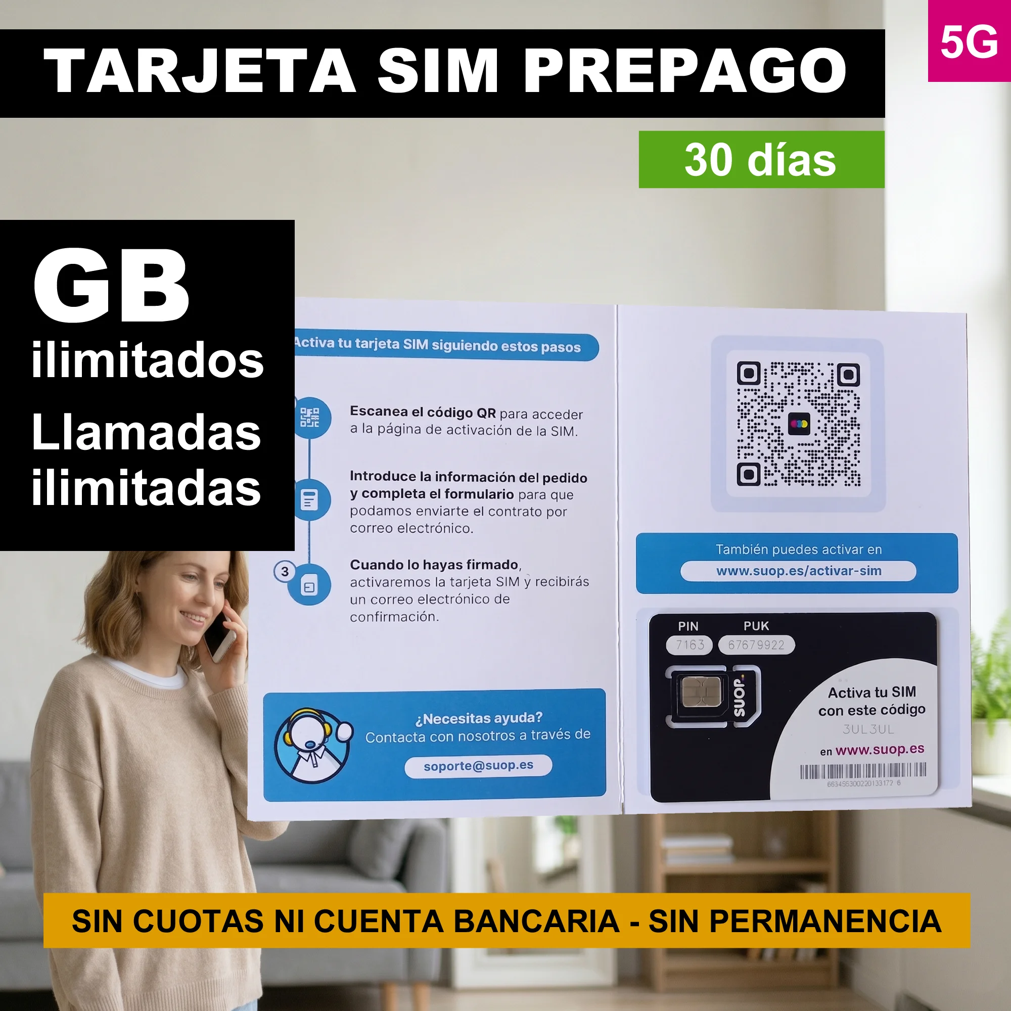 Carte SIM prépayée Gb avec données illimitées et appels illimités |     30 jours |     Rouge 5g |     Pin débloqué. Valable pour les téléphones mobiles, les traceurs GPS, les alarmes, les routeurs Mifi ou les caméras |     Paiement unique sans compte bancaire |     Sans permanence |     Triple format Sim