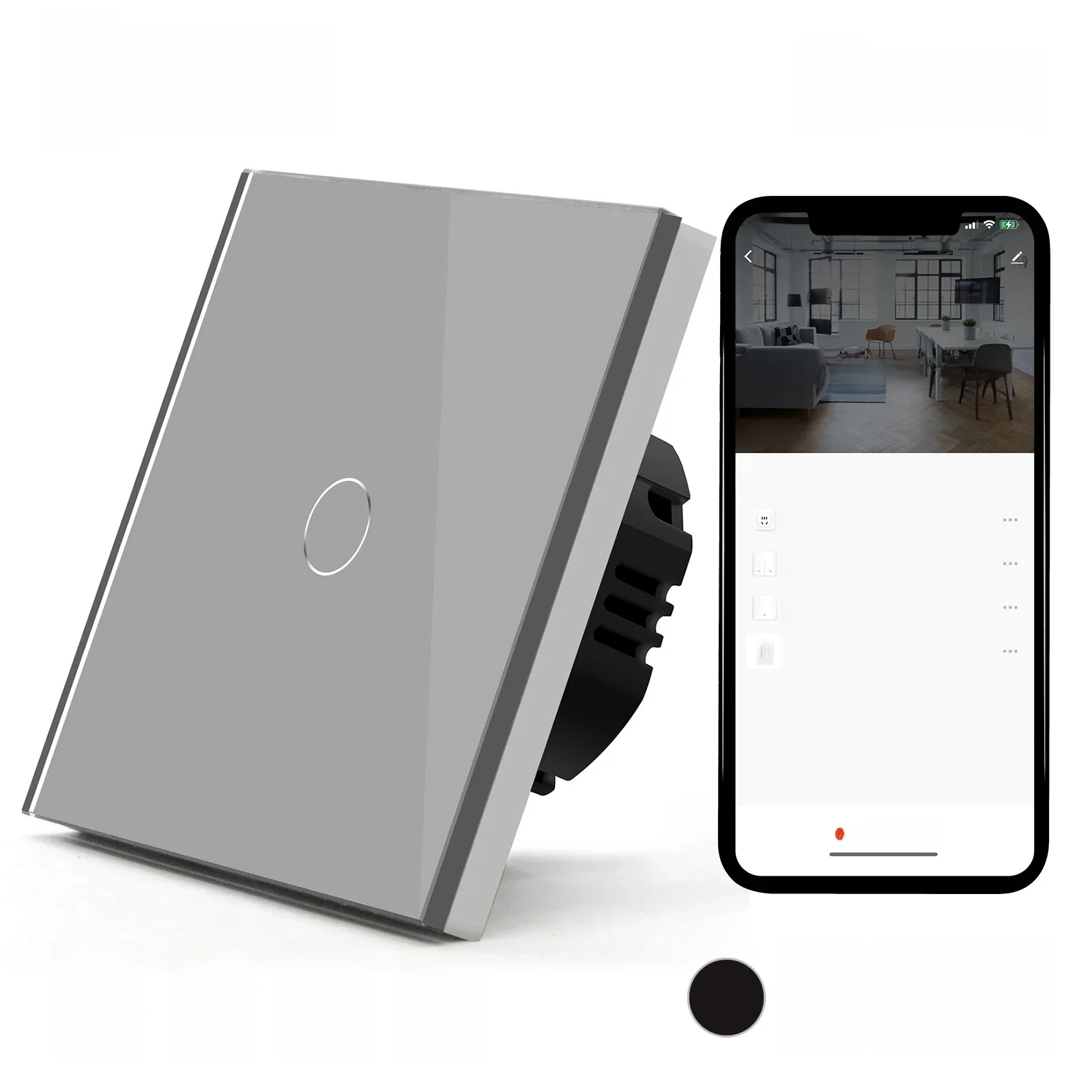 BSEED Zigbee commutateurs tactiles 1/2/3Gang 1Way contrôle sans fil interrupteur d'éclairage intelligent Wifi interrupteur mural Tuya Google Alexa pas neutre