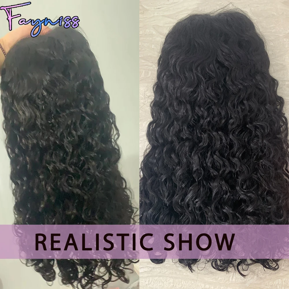 Water Wave Glueless Bob Wigs For Women Human Hair Glueless Wig Ready To Go Water Wave Curly Wigs Pre Cut Wig