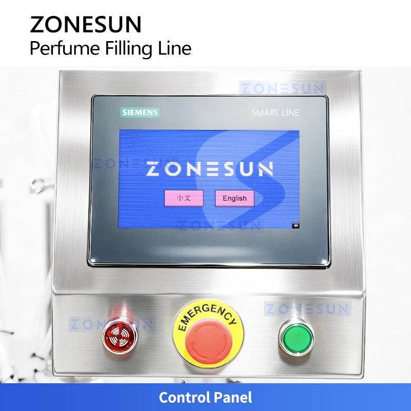 ZONESUN ZS-FAL180X11 Linea di produzione di tappatura per riempimento di bottiglie di profumo Attrezzatura per riempimento di liquidi cosmetici