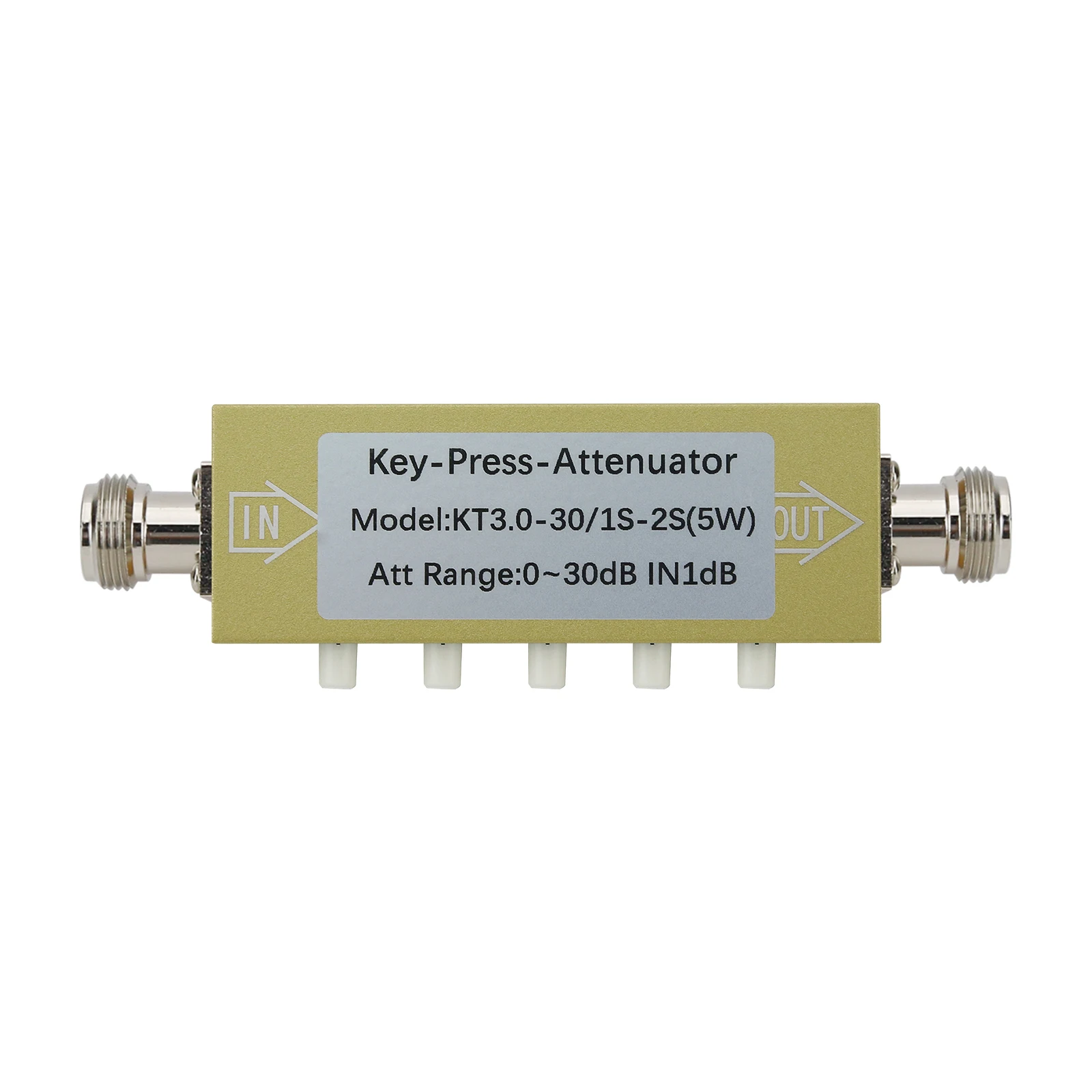 5W N - KK Type 0-30dB 0-3GHz RF Adjustable Attenuator High Quality Digital Step RF Attenuator