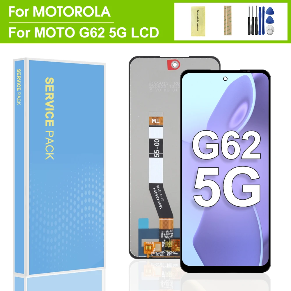 6.5\'\' For Motorola Moto G62 5G LCD Display Touch Screen Digitizer Assembly Replacemen Repair Parts For Moto G62 Display