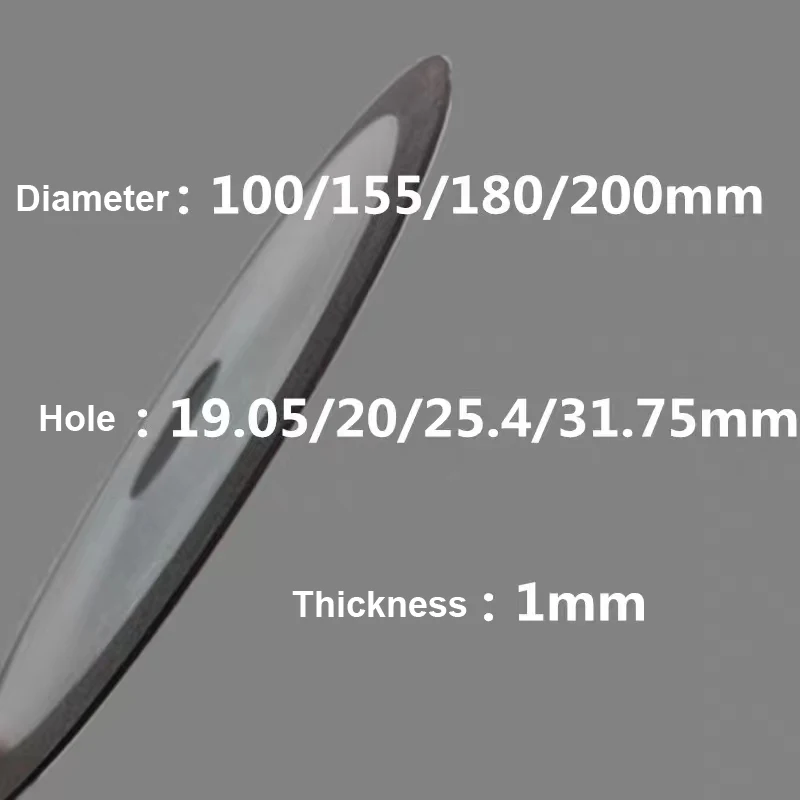 Ultra-thin Resin Diamond Cutting Disc Quartz Optical Glass Carbide Tungsten Steel Ceramic Saw Blades