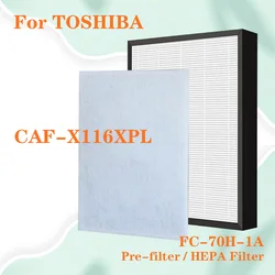 Filtro Hepa vero ad alta efficienza FC-70H-1A per purificatore TOSHIBA CAFX116XPL CAF-X116XPL 5 in1