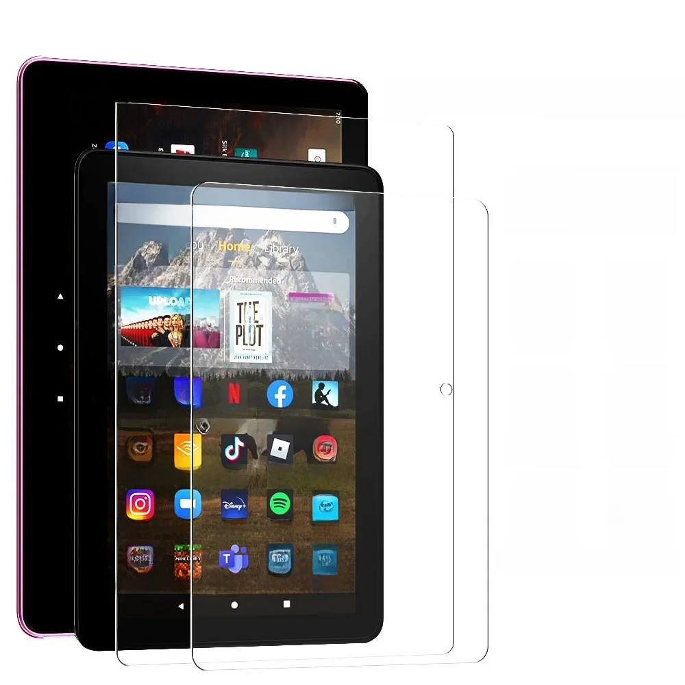 2 sztuki HD Anti Scratch Tempered Glass Screen Protector dla Amazon Kindle Fire HD 7 8 10 Kids Pro Plus 2022 2021 2020 Fire Max 11 — zdjęcie 2