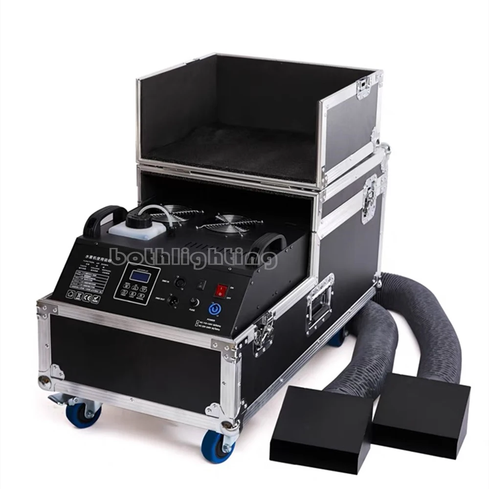 Bothlighting 1pcs with a case 3000W Low lying Water Fog Machine Stage Effect Smoke Machine for Wedding Stage