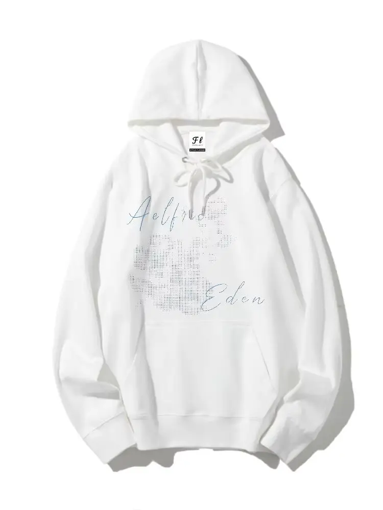 

Размывающая толстовка с цветочным принтом и капюшоном с цветочным принтом, с длинным рукавом, однотонная, простая, зимняя, теплая, сохраняет тепло