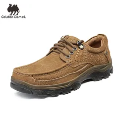 Goldencamel Shoes Genuine Leather Men's Shoes Fashion Casual Shoes High Quality Cowhide Suede Loafers Shoes for Men 2022 Brand