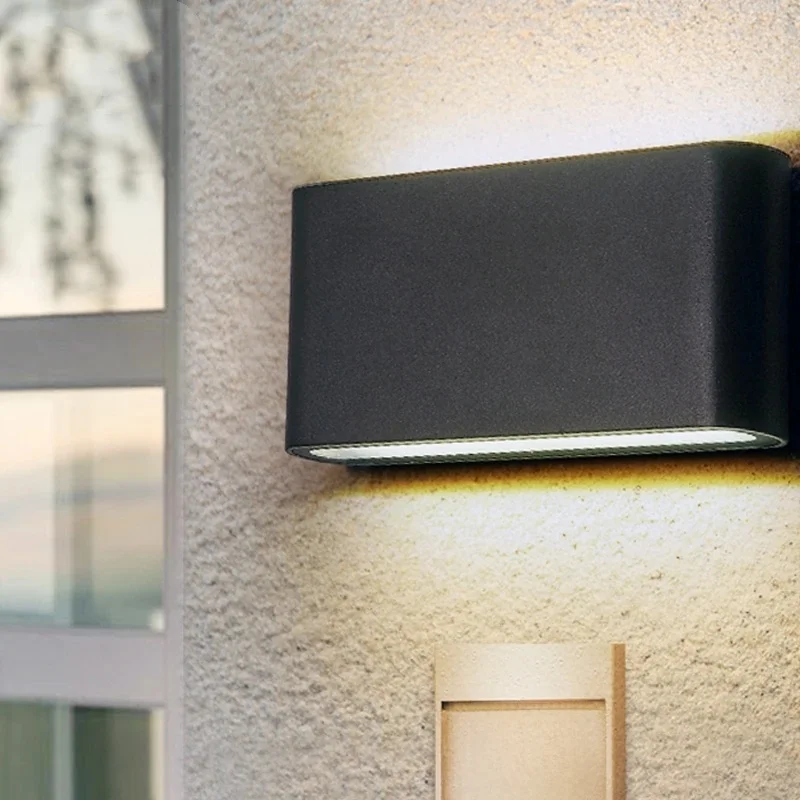 Waterproof Outdoor Wall Lamp LED Modern Lighting Fixtures Minimalist Indoor Outdoor Bedroom Balcony Porch Garden Deco Wall Light