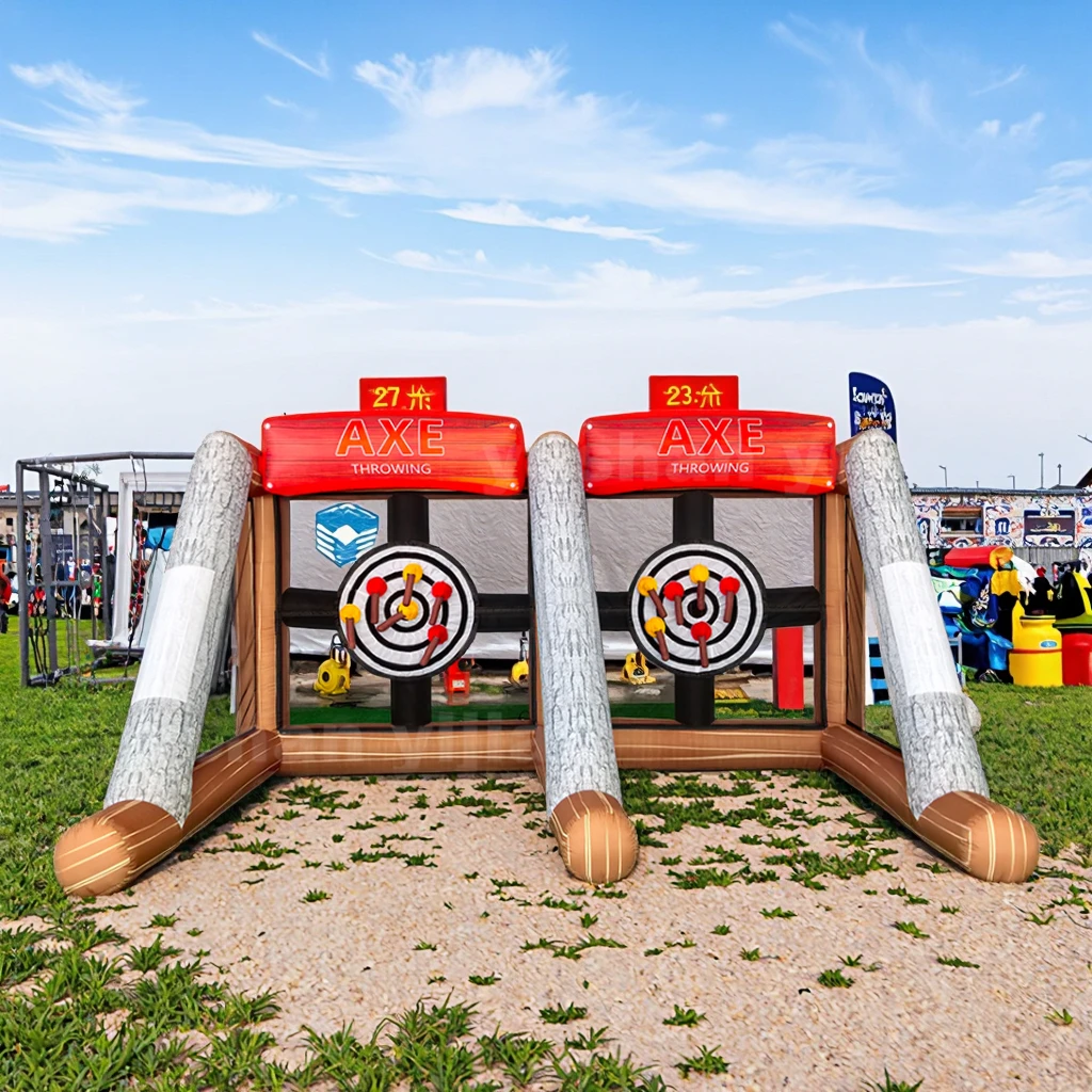 

Outdoor Fun Inflatable Carnival Games Axe Throwing Game Inflatable Axe Dart for Adult and Kids Challenge Game