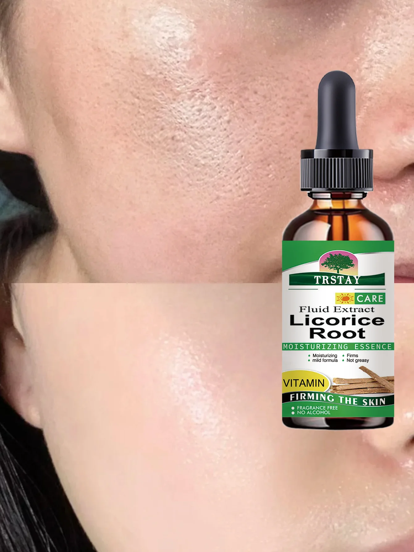 Moisturizing Hydrating Serum With Natural Extracts For Fine Pores Smooth Texture Light Non Sticky Facial Treatment To Brighten C - Image 2