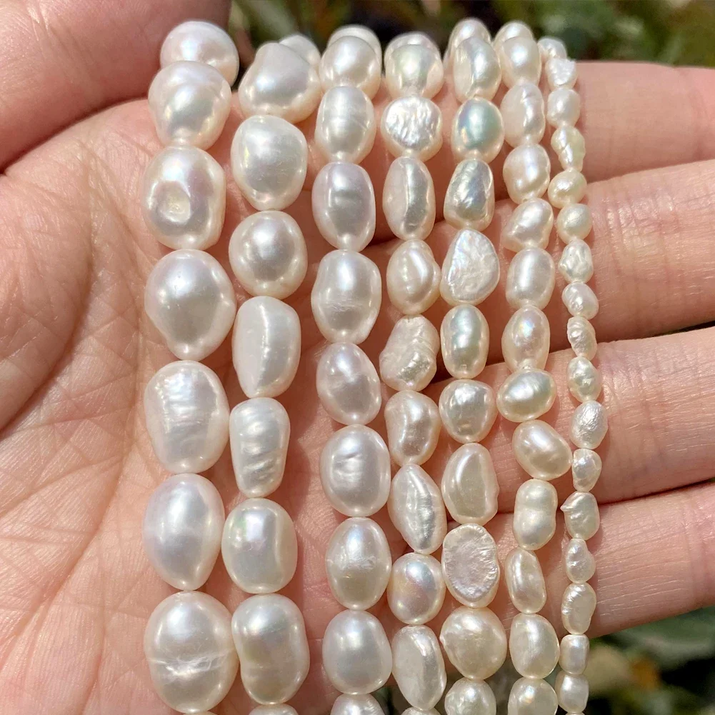Natürliche Süßwasser Perle Perlen Hohe Qualität Unregelmäßige Form Punch Lose Perlen für Schmuck Machen DIY Halskette Armband