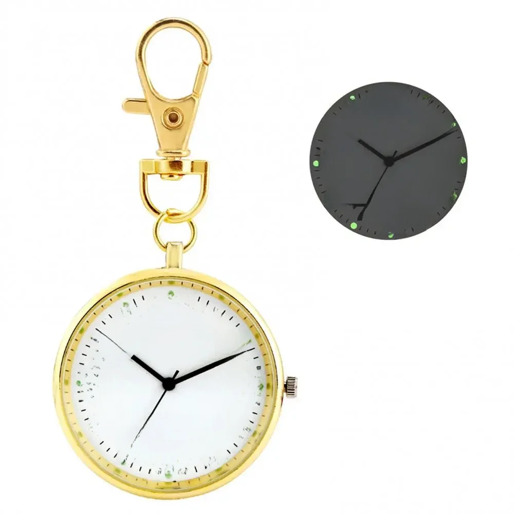 Luminous kwarcowe zegarki kieszonkowe moda pielęgniarka zegarek kieszonkowy brelok zegar z baterią cyfry arabskie Dial reloj de bolsillo — zdjęcie 2