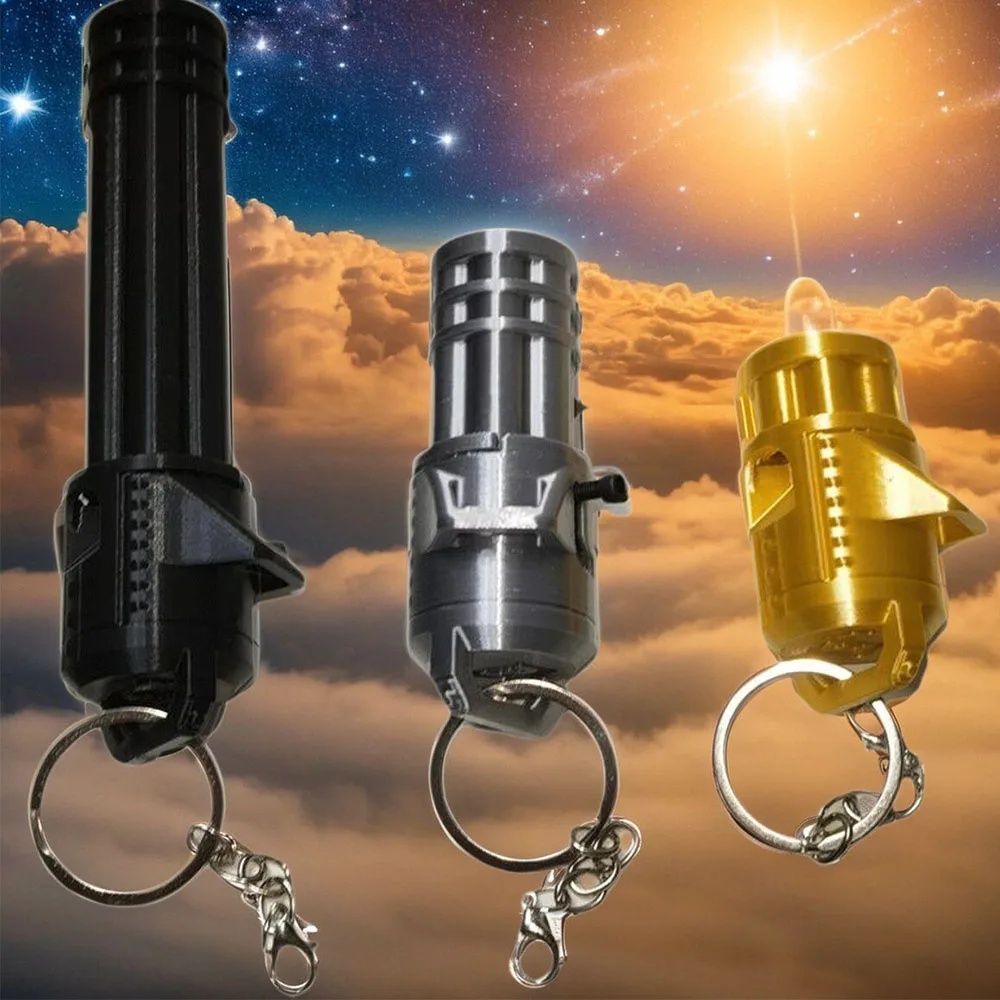 Functional Mini Gatling Gun Keychain Gun BB Blaster Toy Keychain BB Bullet Shooting Toys 3D Printed Keychain Stress Relief Toys