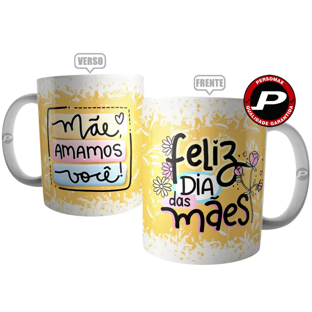 Mug Mother Love You-Cup Happy Mother's Day Gift with Flowers