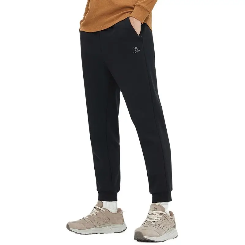 GOLDEN CAMEL Men's Pants Sports Trousers Plus Velvet Thicken Women Hiking Pants Knitted Warm Loose Elastic Trekking Pant for Men