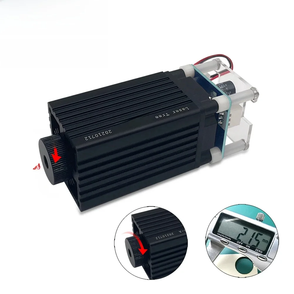 LASEROWE DRZEWO 10W 5W 4W moduł laserowy, 450nm TTL niebieskie światło głowica laserowa do grawerowania laserowego drewno DIY narzędzie do tworzenia — zdjęcie 2