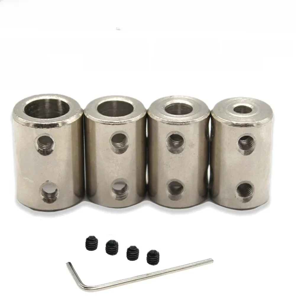 1 zestaw sztywnego sprzęgła wału 4mm/5mm/6mm/8mm/10mm CNC złącze wału szczękowego silnika tuleja łącząca # 45 Stalowe złącze skrzyni biegów — zdjęcie 2