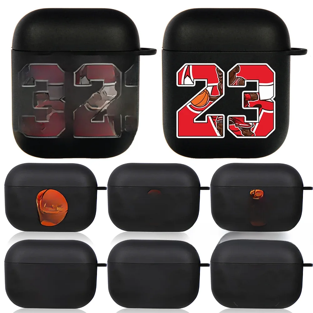 Superstar 8 24 numéro étui pour écouteurs pour Airpods 3 2 1 noir souple sans fil Bluetooth housse pour écouteurs Air Pods Pro Funda