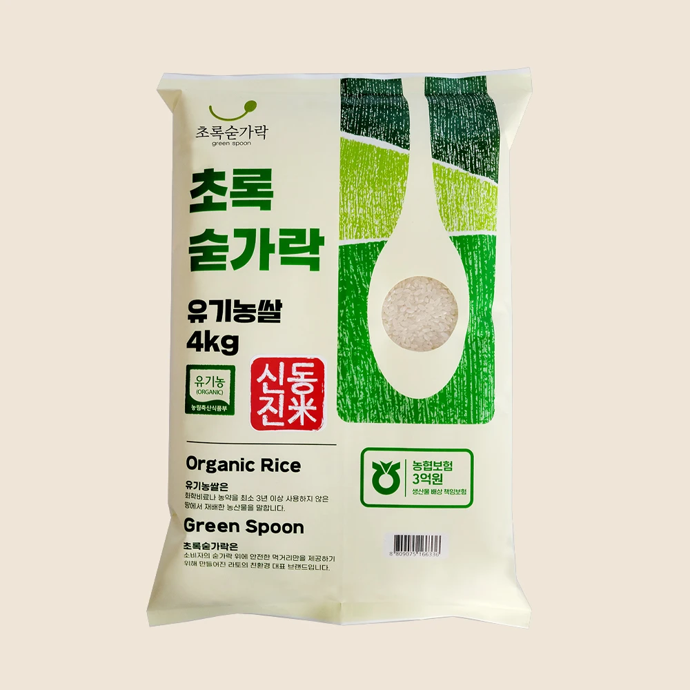 [Green Spoon] Organic Green Spoon rice (Shin Dong-jin) 4kg