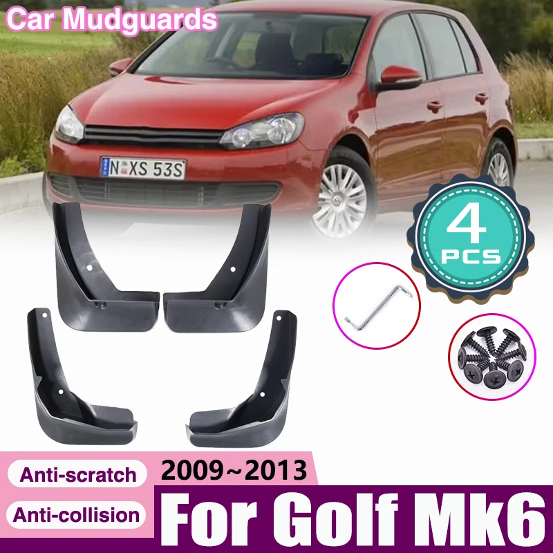 

For Volkswagen Golf Mk6 VW Golf 6 2009~2013 Car Mud Flaps Front Rear Wheel Mudguard Splash Guard Fender Mudflap Auto Accessories