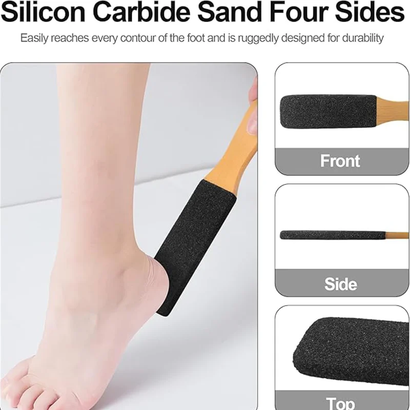 Foot File & Callus Remover  - Electric & Manual, for Dead Skin, Heels, Rough Feet, Washable, Pain-Free Pedicure