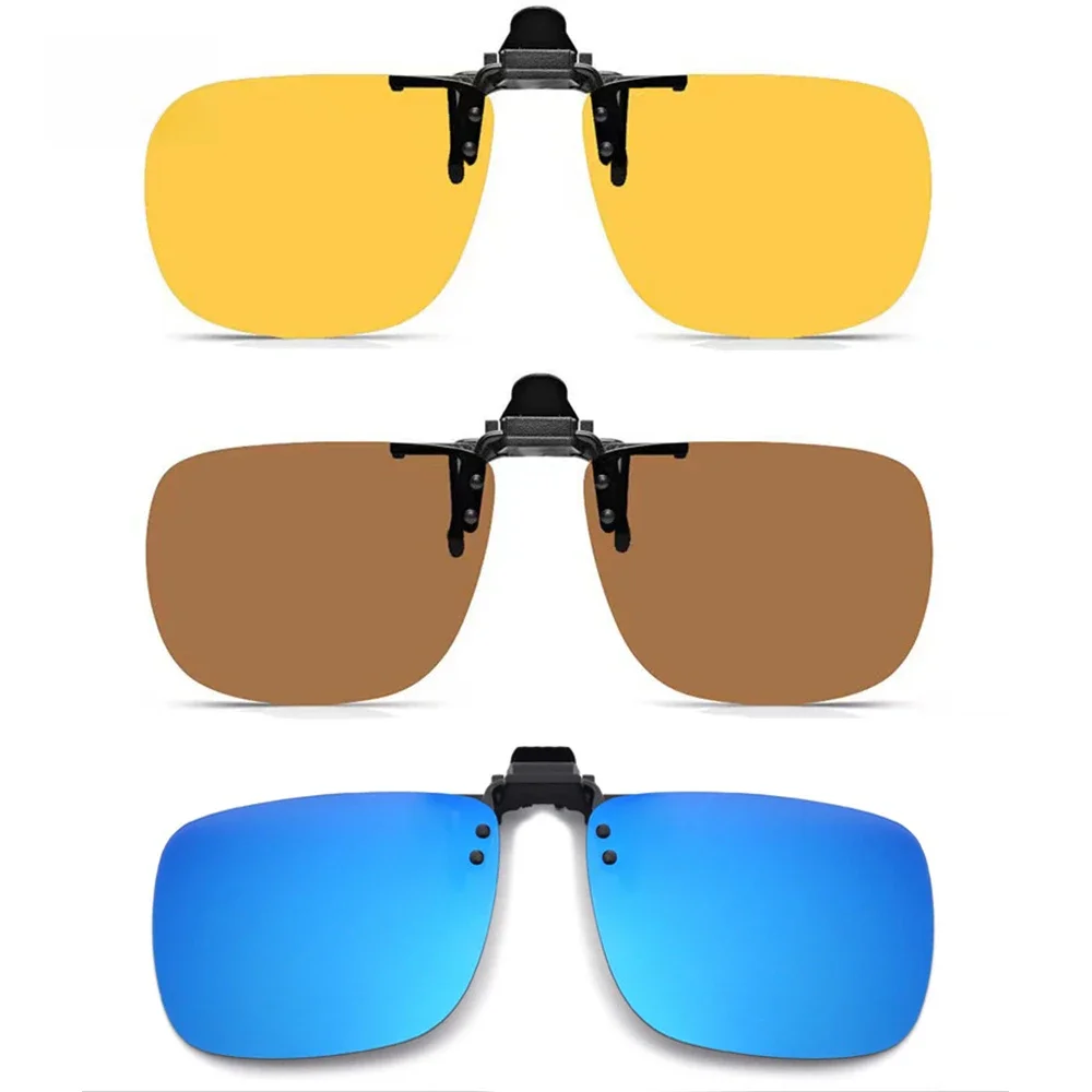 KLASSNUM hommes polarisées lunettes de soleil réinitialisation peut être rabattable myopie lunettes réinitialisation Anti-UV400 nuit conduite pêche lunettes accessoire