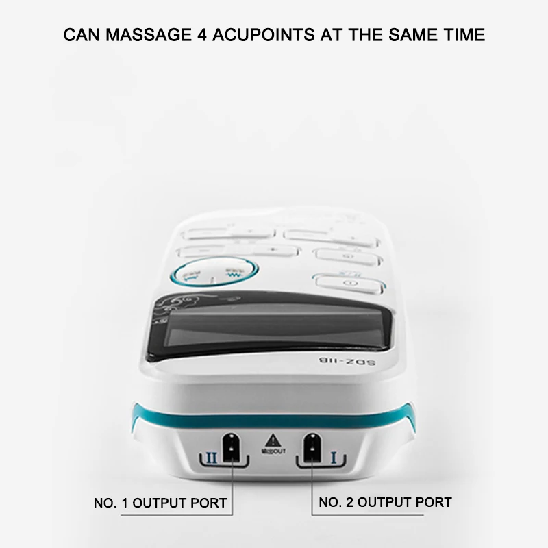 SDZ-IIB TENS Electroacupuncture Nerve Dual Channel Electroestimulador Muscular Massage for Pain Relief Body Care with 4 Pcs Pads