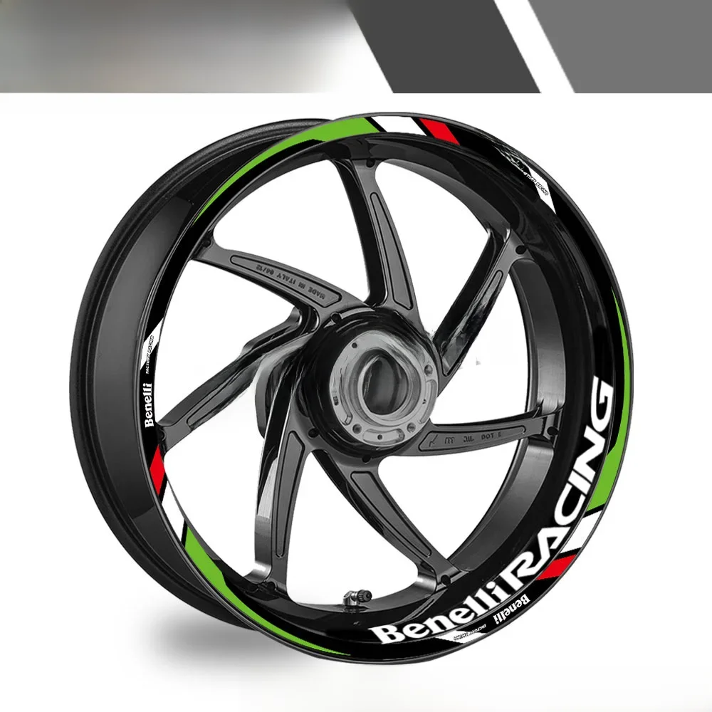 Autocollant de roue réfléchissant, bandes de jante, accessoires de décalcomanie de moyeu pour Benelli trk 502 leoncino 500 leoncino 800 502c 752s 302s 180s