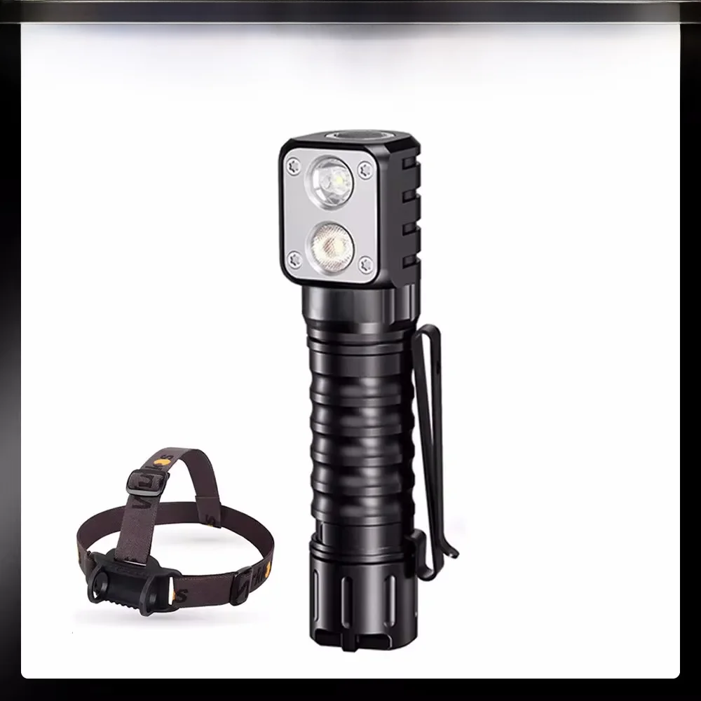 Wurkkos HD15 Scheinwerfer 2A Wiederaufladbare 18650 Scheinwerfer 2000lm Dual LED LH351D SST20 USB
