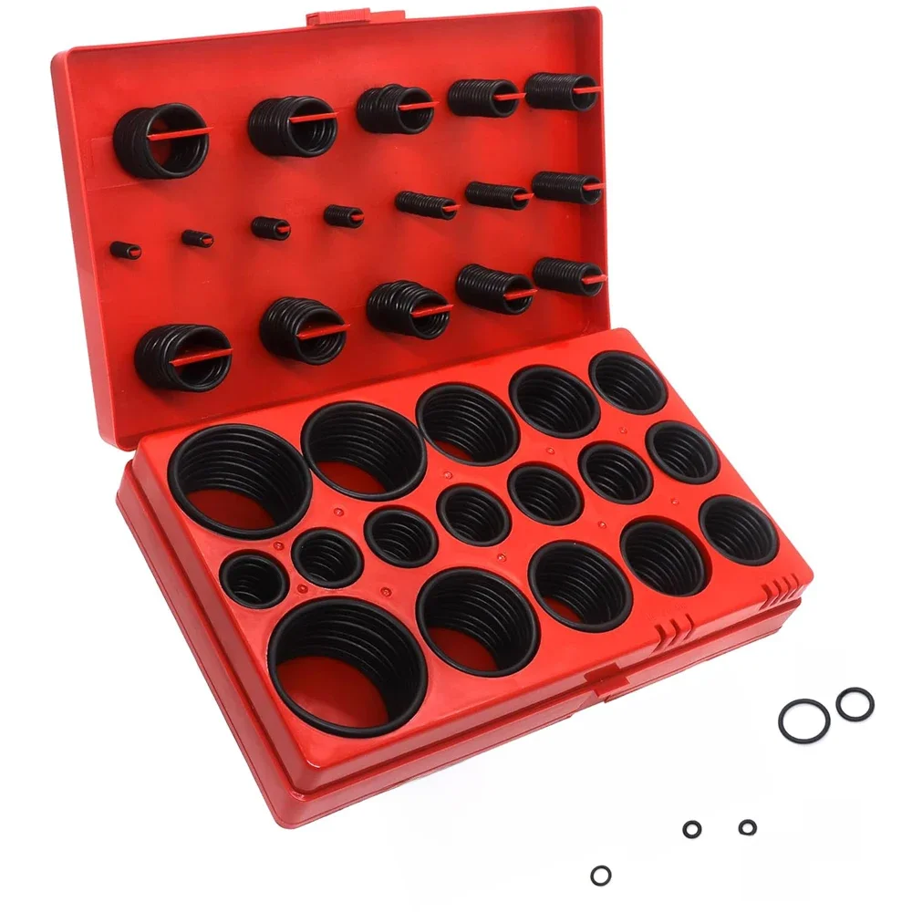 Kit d'assortiment de joints toriques en caoutchouc, joint d'étanchéité Buna-N, joints toriques de remplacement, 32 tailles métriques pour la réparation de robinets de plomberie, 419/225 pièces