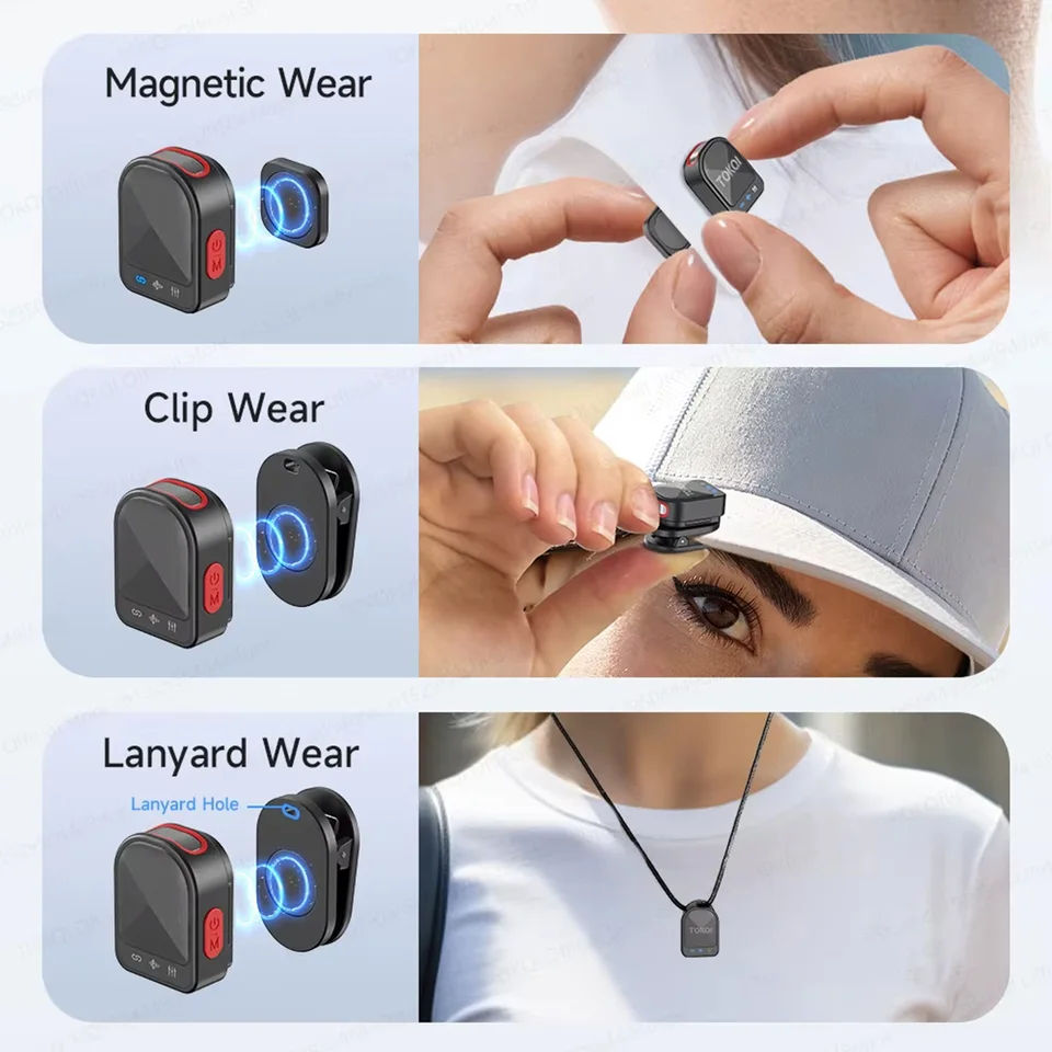 Micrófono de solapa inalámbrico con reducción de ruido ENC, captación de 360°, receptor USB-C/Lightning y estuche de carga 6