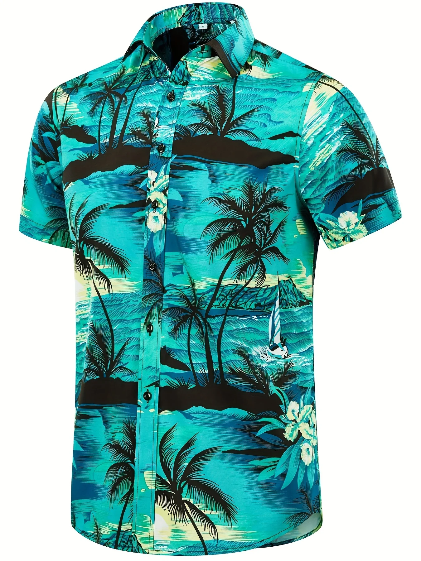 Hawaiiaans overhemd met korte mouwen en shorts voor heren, 2-delige set, mode, button-down overhemd met korte mouwen, zomerstrandvakantiekleding