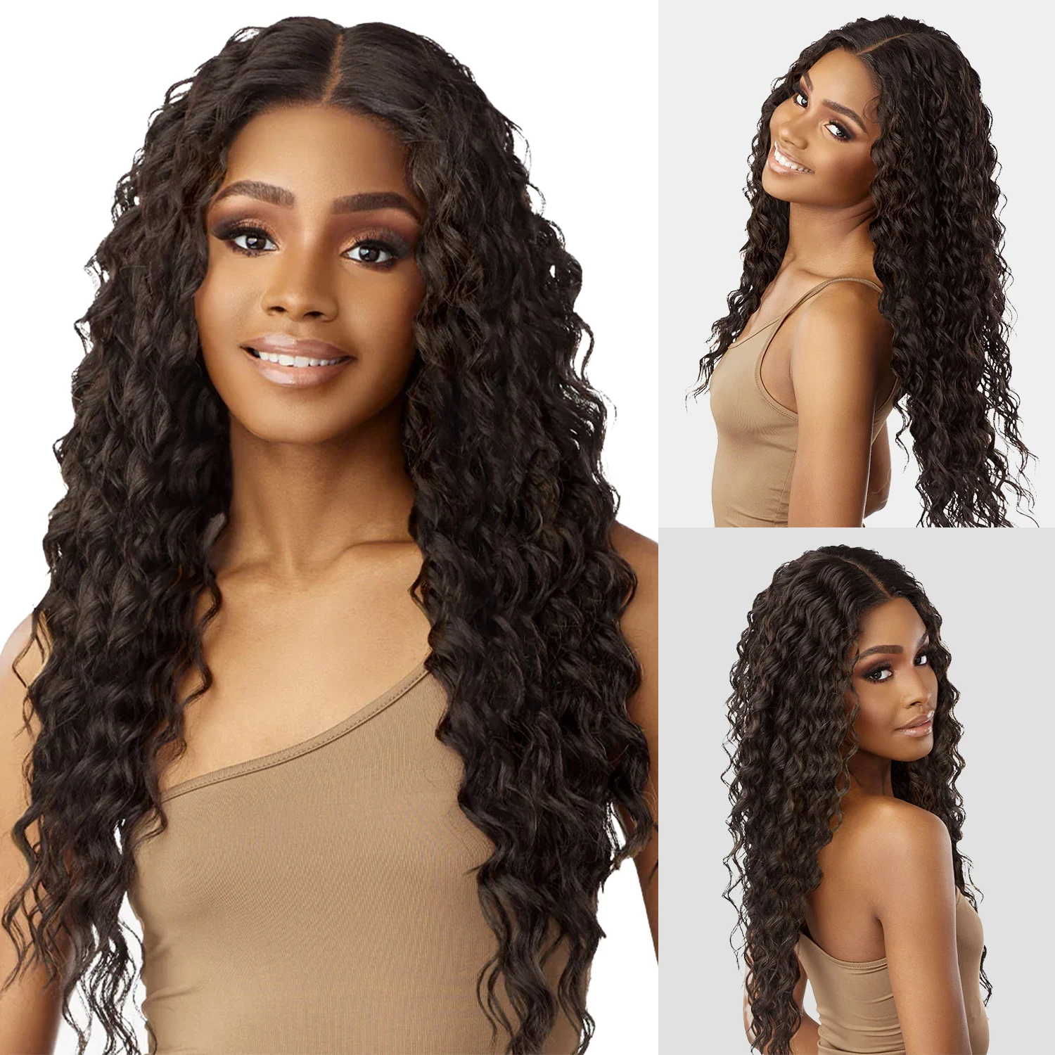 Sensitionnel Glueless Butta 360 HD renda depan Wig Unit 4 - 360 renda, Glueless, pre-plecked Hairline