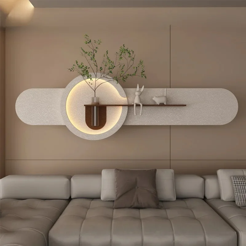 DIY-decoraties LED-wandlamp Plant voor woonkamer Bank Achtergrond Slaapkamer Gang Modern interieur Huis Horizontaal muurschilderinglicht - afbeelding 2