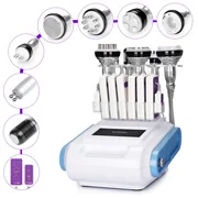 

Only 1pcs Promo 8IN1 Unoisetion Cavitation RF Vaccum Cold LED Light Body Slimming Machine