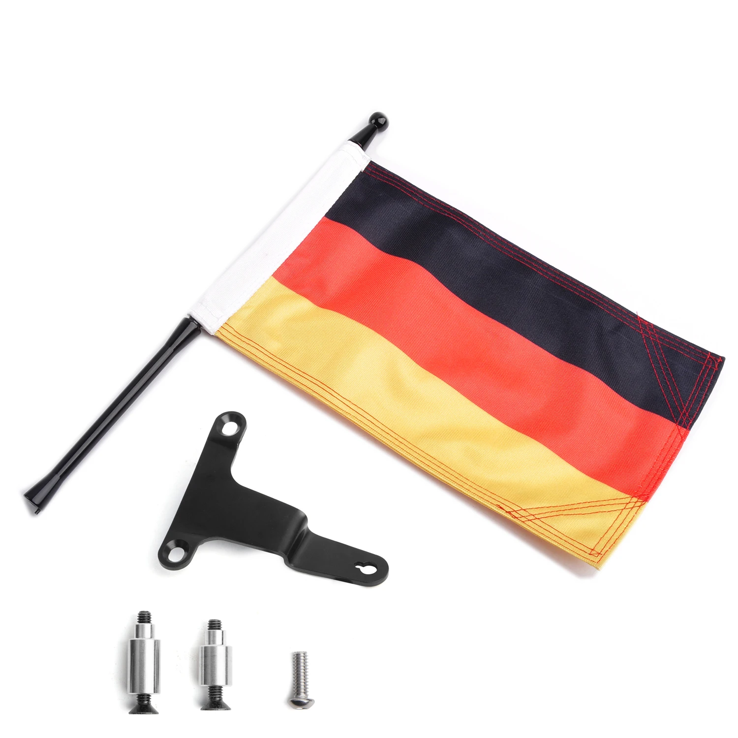 Aksesori Moto untuk Honda Gold Wing GL1800 tiang bendera Jerman 2021-2024 Kit tiang bendera bagasi braket tiang bendera Moto Tour - Panical