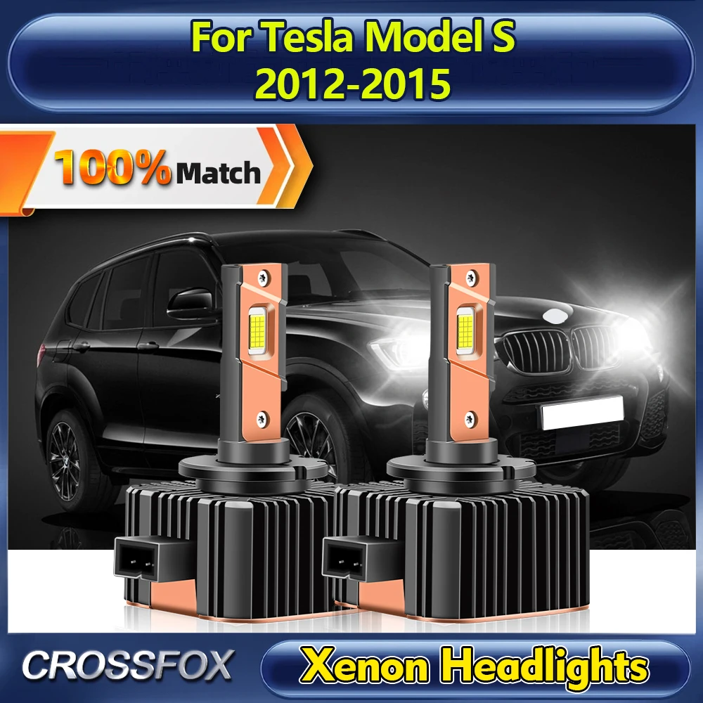 

120W D3S Canbus LED Headlights 30000LM HID Xenon Lights Bulbs 12V 6000K Auto Headlamps For Tesla Model S 2012 2013 2014 2015