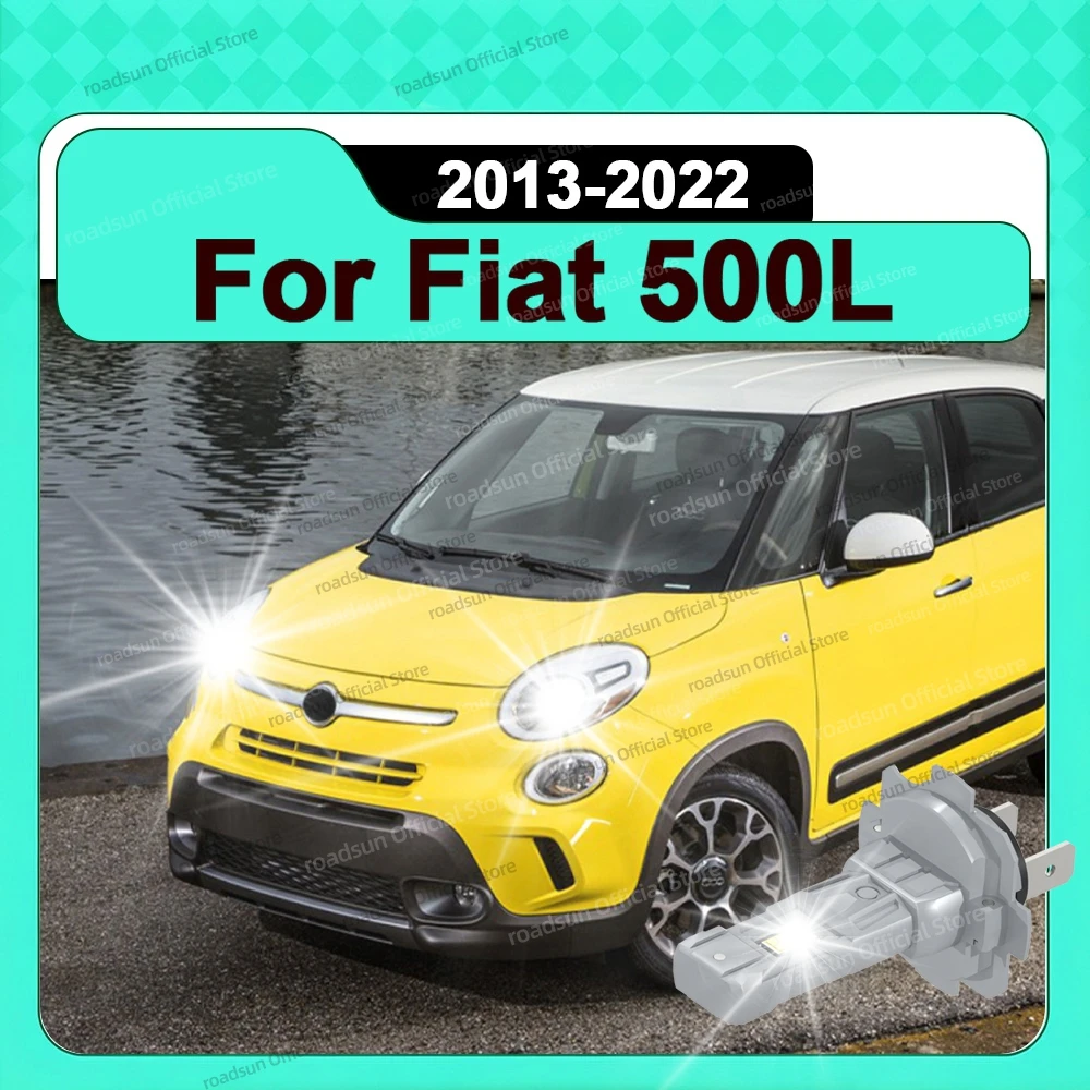 2/4Pcs 30000LM H7 LED Headlight Bulbs CANBUS Lights 6000K For Fiat 500L 2013 2014 2015 2016 2017 2018 2019 2020 2021 2022