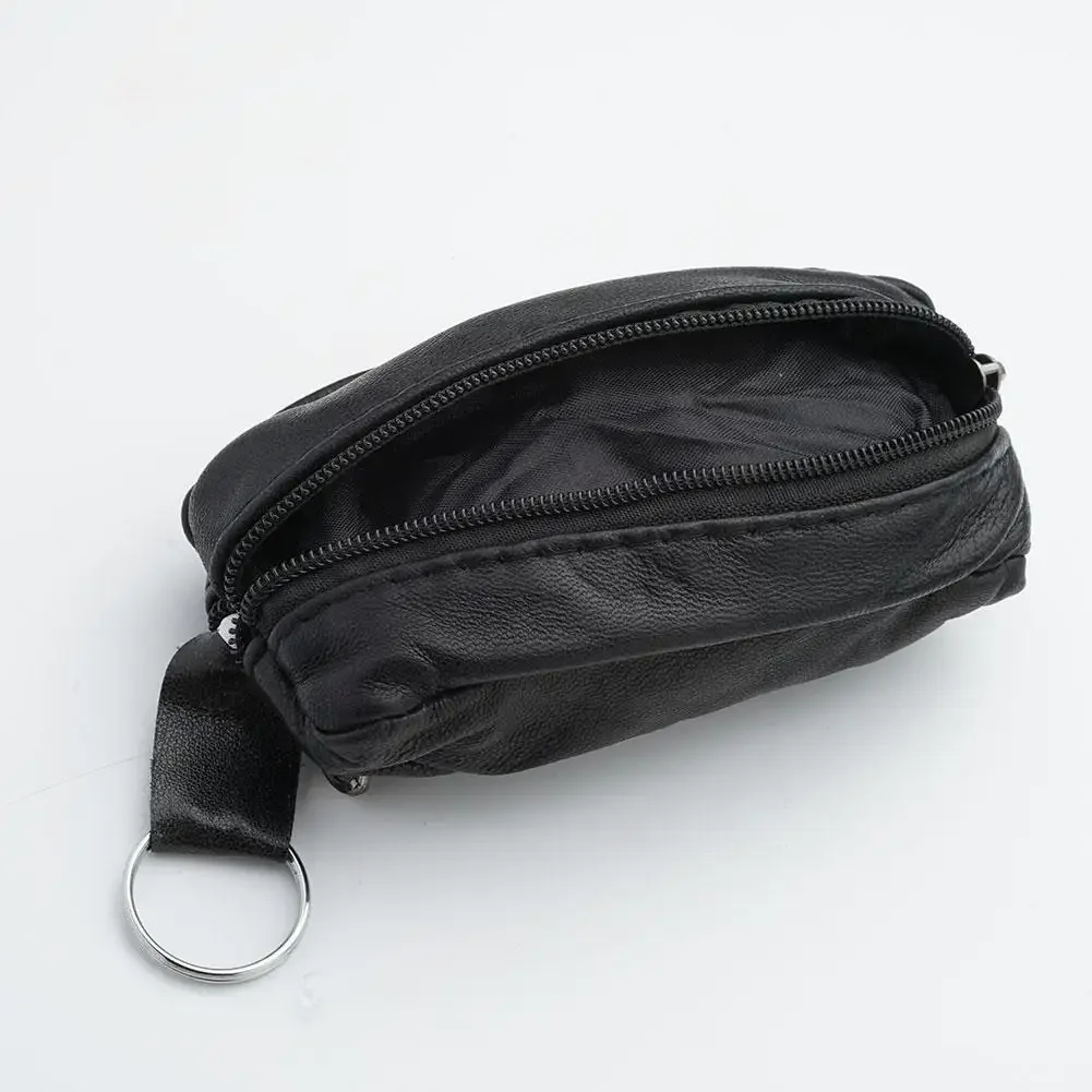 Przenośna mini portmonetka na zamek błyskawiczny dla mężczyzn Miękkie etui na klucze samochodowe ze skóry PU Modna portmonetka na monety Prezent Mini zamek błyskawiczny Miękkie portmonetki na klucze — zdjęcie 2